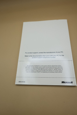 Microsoft Windows 95 Booklet/Manual With Certificate Of