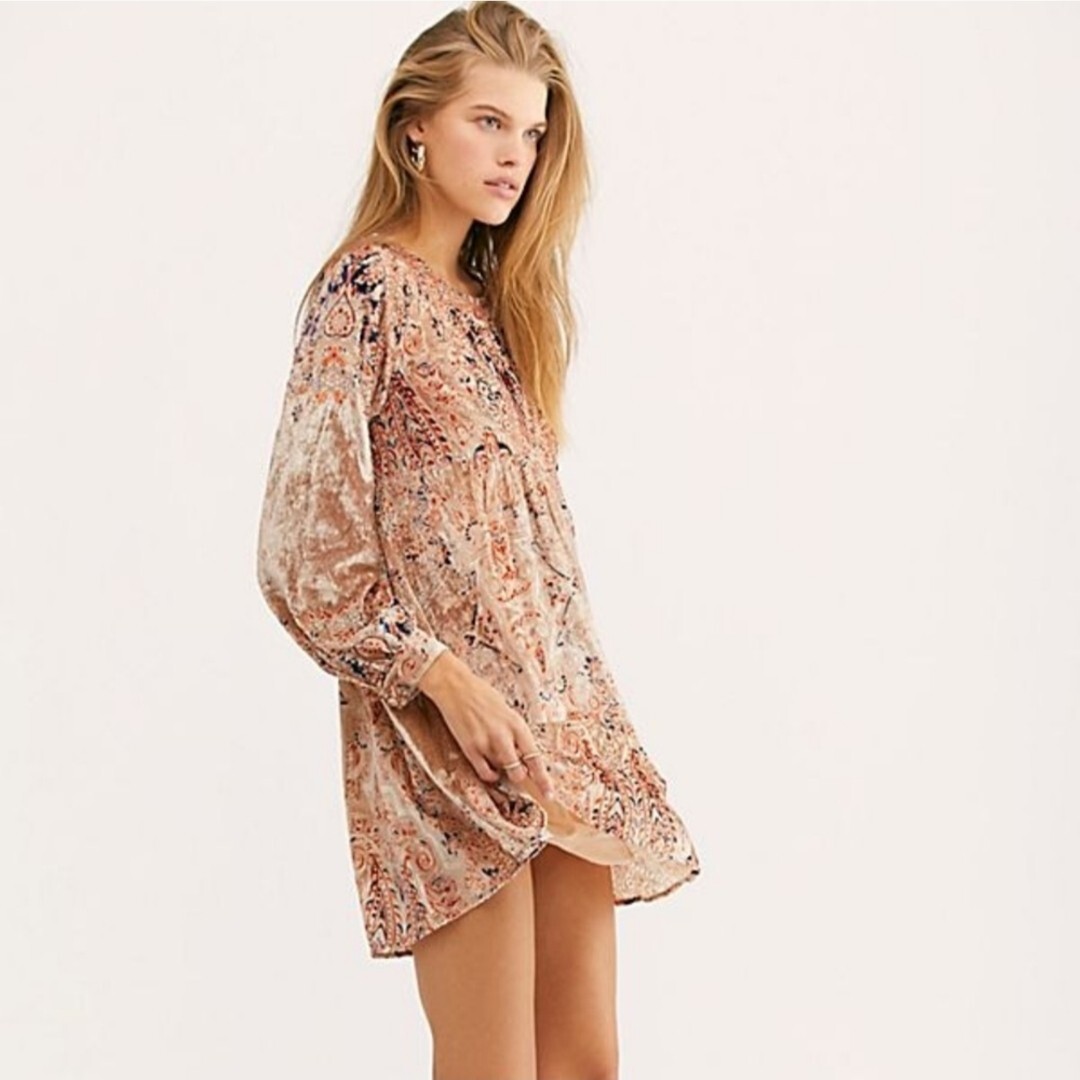 knee length dresses for ladies 3/4 Length Sleeve Burgundy Rose Print Swing Dress