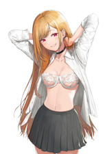 Marin Kitagawa My Dress Up Darling Weatherproof Anime Sticker 6" Car Decal