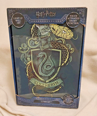 Harry Potter SLYTHERIN LUMINART Light Up Wall Art Touch Activated NEW SEALED