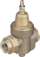 Backflow Preventer 3/4 in Water Pressure Reducing Valve, Npt Thread Union X Npt