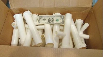 KEENEY Wholesale Box Lot 25 Plastic Dishwasher Drain Tailpieces Plumbing Supplies 30-8W
