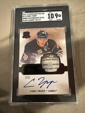 2011-12 The Cup Corey Tropp Tag Patch Auto /5 SGC 9