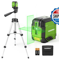 Laser Level Tripod Huepar 98Ft Self Leveling Laser Level Green Line Laser Cross