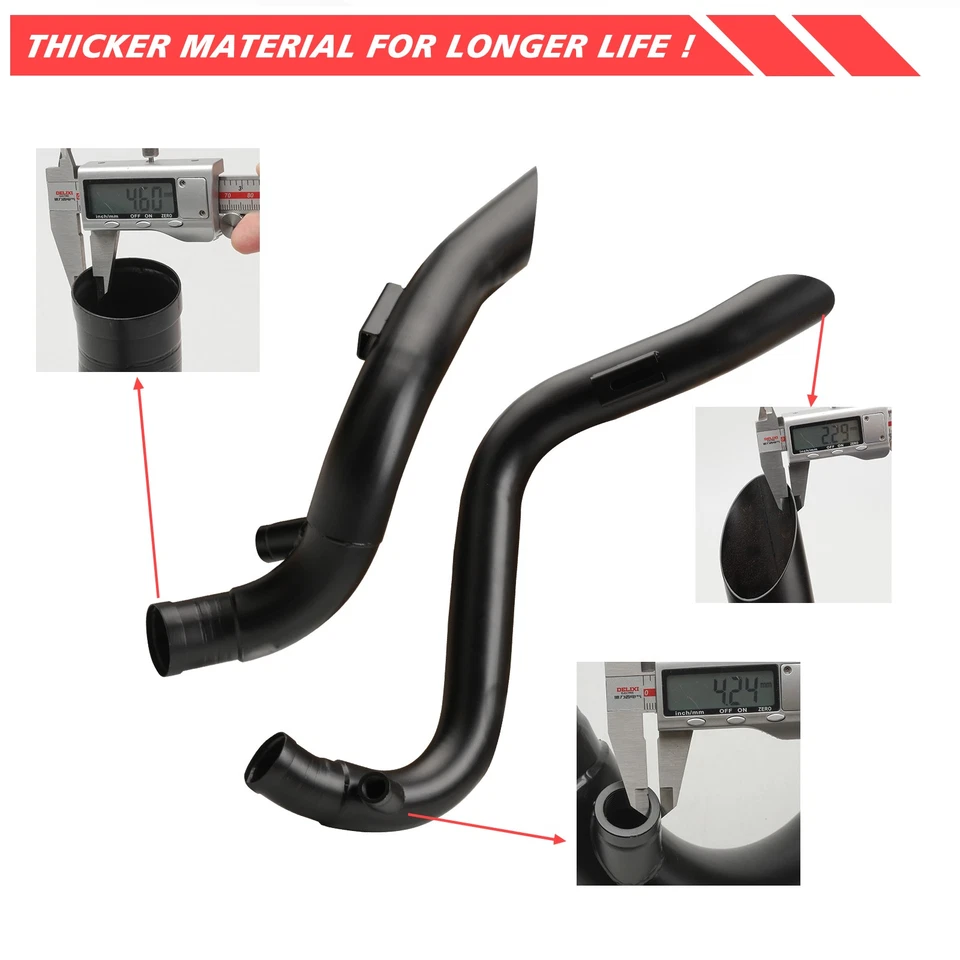 Full Exhaust Drag Pipe System Kits For Harley Sportster Softail Dyna Touring Foto 4 de 4