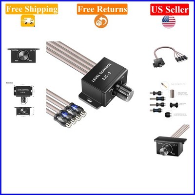 Universal RCA Level Controller for Car Audio, 2-Channel, 50W, Copper