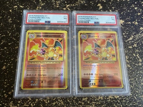 PSA 7 Charizard 11/108 Reverse Holo Evolutions 2016 - Pokémon TCG