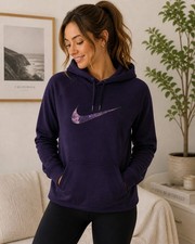 Nike Dri-FIT Dark Purple Pullover Hoodie Women's Size M