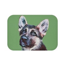 German Shepherd 'Sly' Bath Rug Mat -