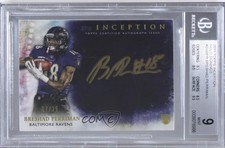 2015 Topps Inception Gold Signings 7/25 Breshad Perriman BGS 9 MINT Auto a1c