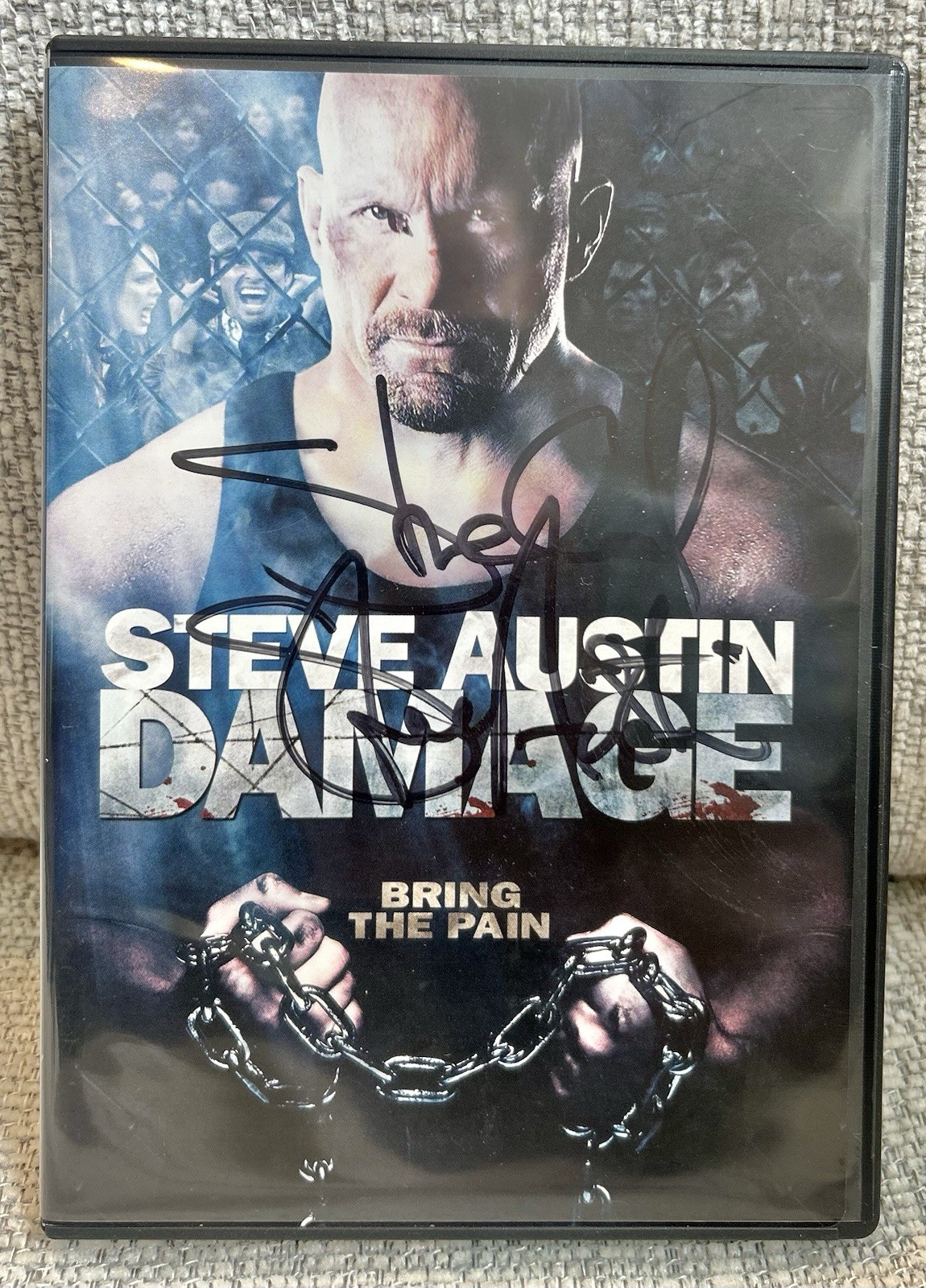 Stone Cold Steve Austin Signed DVD Damage Bring The Pain Autographed PSA/DNA
