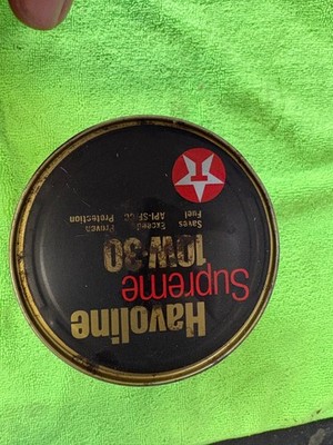 Havoline Supreme 10w30 Motor Oil Can ( Cardboard Can )