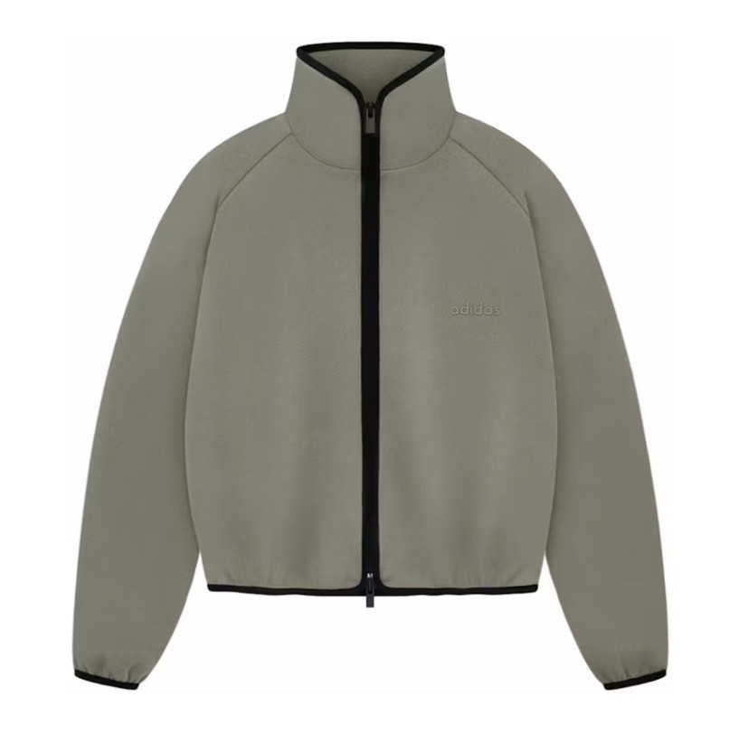 Adidas x Fear of God Athletics Suede Fleece Track Jacket size L NEW IY0936