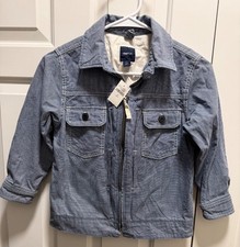 NWT GAP Kids Boys/Unisex Denim Jean Jacket Blue Size youth Small 6-7