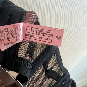 AGENT PROVOCATEUR ALINA Bra 36D Black Lace BNWT RARE🔥