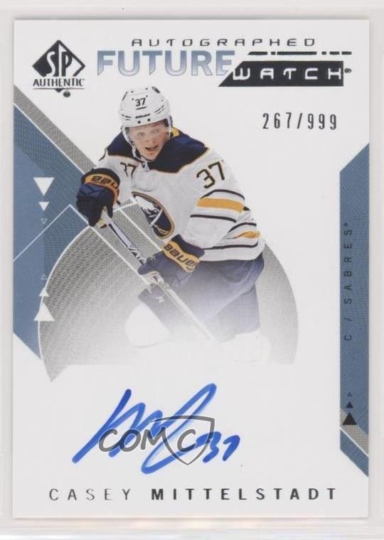2018-19 SP Authentic Auto Future Watch 267/999 Casey Mittelstadt #148 Auto bs5