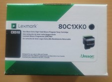 NEW GENUINE Lexmark 80C1XK0 Black Extra Ultra High Yield Toner Cartridge CX510