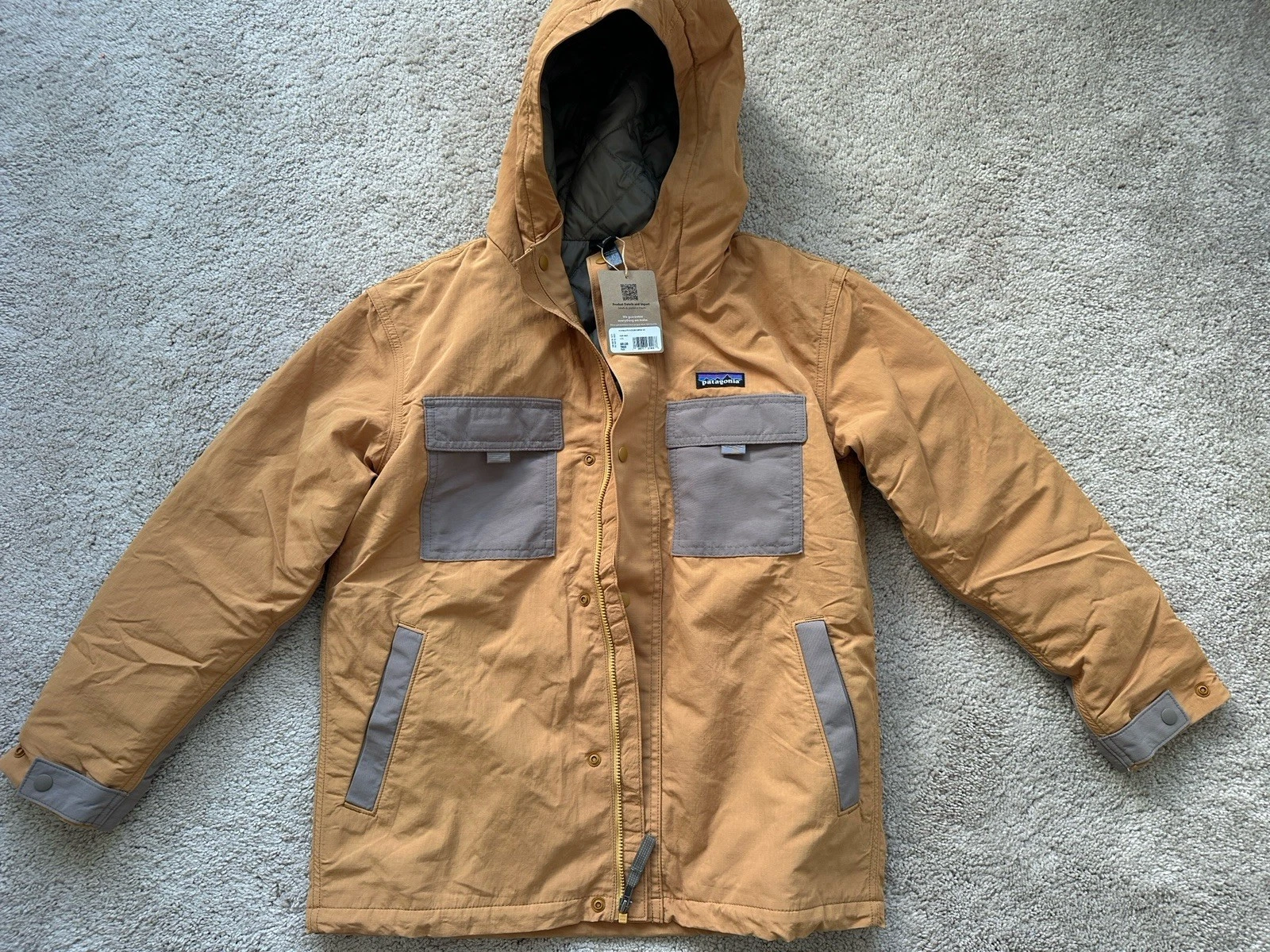 New Patagonia Insulated Outdoor Everyday Jacket Talon Gold - Youth Size Large 12
Opens in a new wind