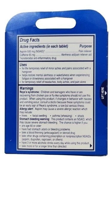 Alka-Seltzer облегчение похмелья 4 шипучие таблетки, 3 упаковки EXJUL26 - Изображение 3 из 3