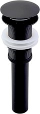 Bathroom Sink Drain Without Overflow - 1 3/4" Drain Opening - Pop Up Drain