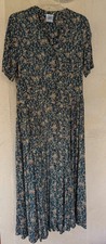 VINTAGE LAURA ASHLEY FLOWER PRINT DRESS 10 EUC GREAT BRITAIN