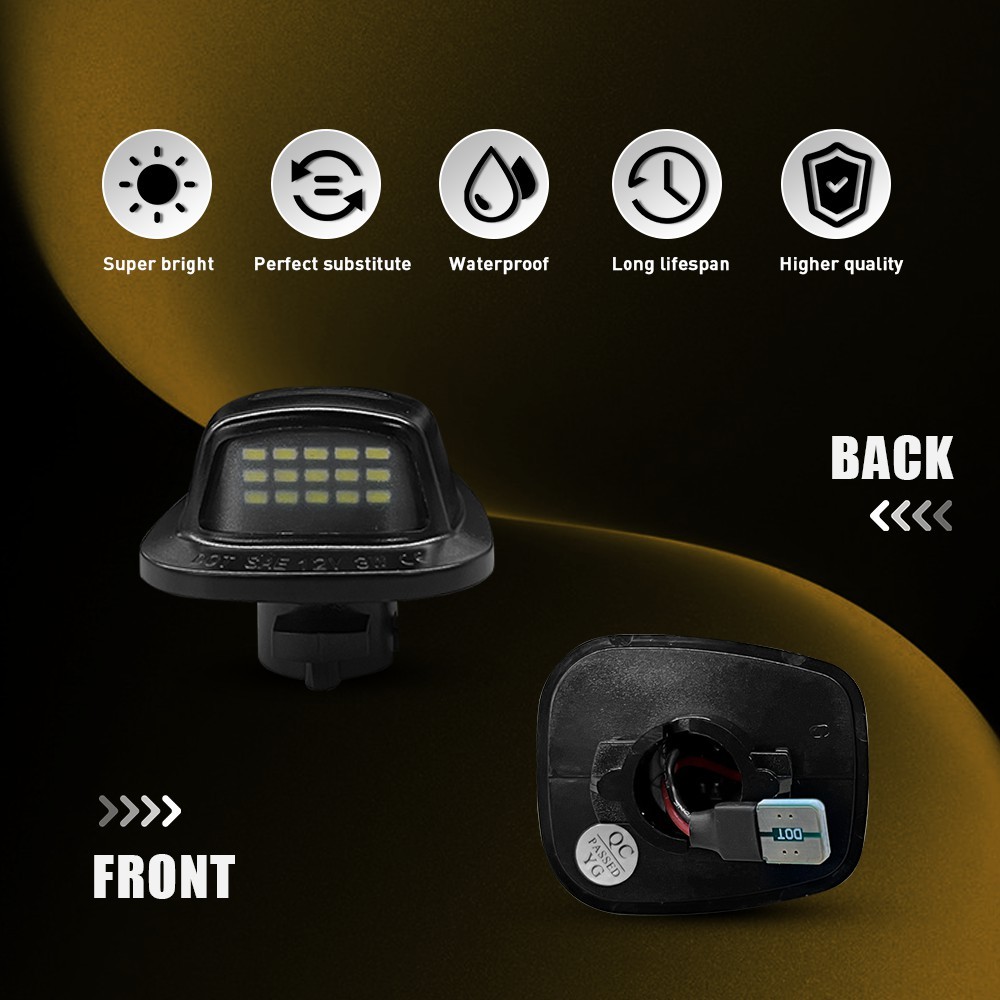 Tube LED License Plate Tag Light For 88-00 Chevy GMC C/K 1500 2500 3500 1-10Set