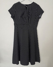 Damen A-Linie Kleid Einheitsgröße schwarz w...