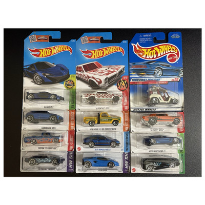 Hot Wheels Mixed Lot of 12 Cars Supercars, Hypercars, Muscle, Retro