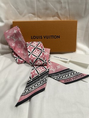 LOUIS VUITTON Silk Monogram Flower Tile BB Bandeau Pink - LV Speedy / Neverfull
