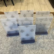 Acrylic Sign Holder 4x6 7 Pack Clear Table Double Sided Clear Menu