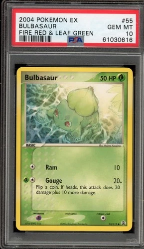 Pokemon Bulbasaur EX Fire Red & Leaf Green #55 PSA 10 Gem Mint