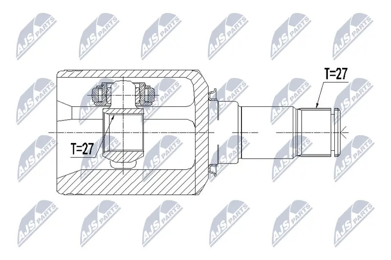Fits NTY NPW-ME-092 INNER CV JOINT - Image 3
