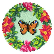 Orchidea Latch Hook Kit: Rug: Butterfly