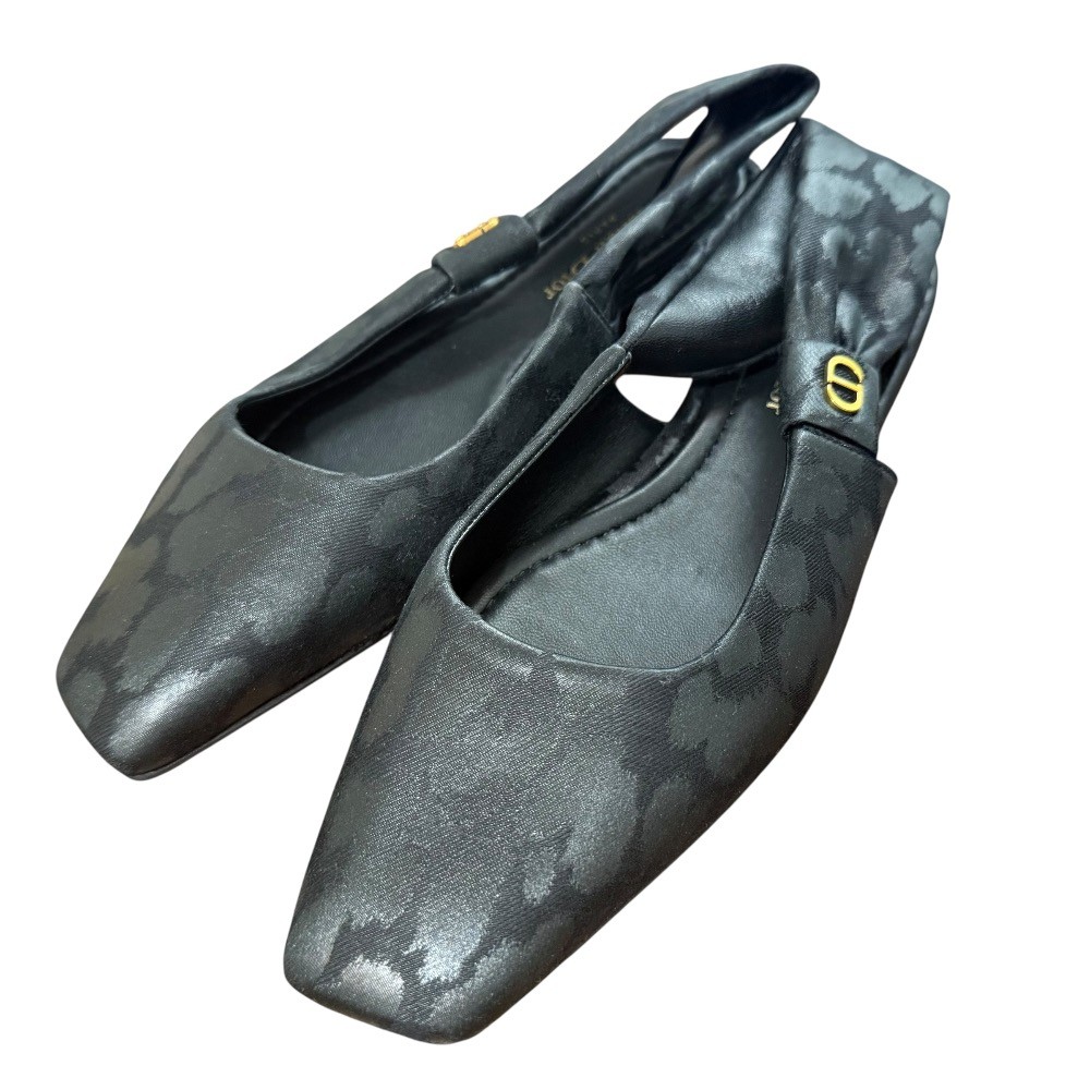 Christian Dior Leopard Pattern Slingback Flat Pum… - image 1