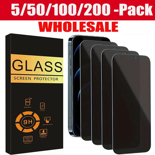Wholesale Lot Anti-Spy Privacy Screen Protectors for iPhone 18 17 16 15 Pro Max - $175.99