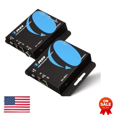 HDMI Extender Over Cat6 4K 131ft IR Loop Out PoC HDCP 1.4 Transmitter Receiver