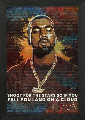 Shoot For The Stars, So If You Fall Gerahmtes Wandbild Poster Leinwanddruck Bild