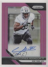 2018 Panini Prizm Rookie Pink Chris Herndon IV Christopher #RA-CH Auto a8r
