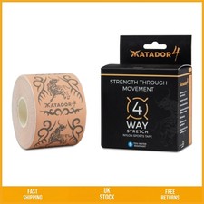 Advanced 4 Way Stretch Kinesiology Sports Injury Support Tape 5cm x 5m 1 Roll 4.00 per metre