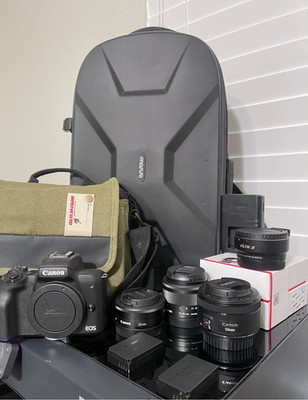 Canon EOS M50 Mark II Ultimate Bundle (Lenses + Travel Cases + Accessories)