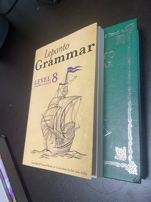 Lepanto Grammar Grade 8 ** Hardcover Textbook, Teachers manual, & answer key