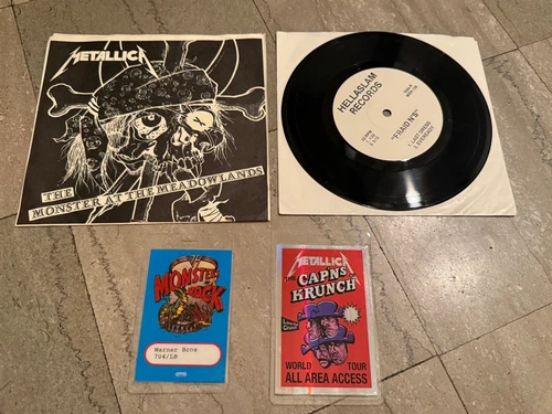 RARE! Metallica Monster At The Meadowlands 7" Vinyl Cap'n Crunch 1989