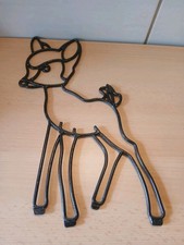 DDR Metallfigur Reh Bambi Handarbeit Kunstgewerbe 28 x 18 cm
