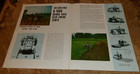 vintage blue G-1000 tractor 2 page brochure in good shape used — photo 2