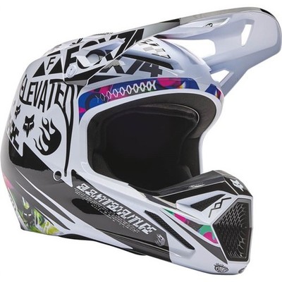 Fox Racing V1 Image Cosmo Helmet | White/Black/Multi | DOT ; ECE 22-06