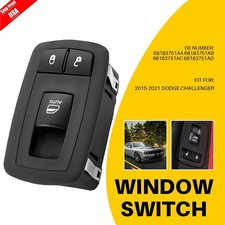 Front Right Passenger Side Power Window Switch Black For 15-21 Dodge Challenger