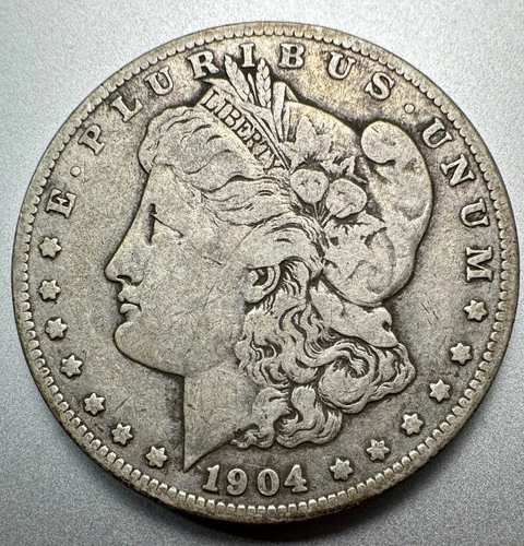 1904-S  MORGAN DOLLAR  FINE+   BETTER DATE  #1294