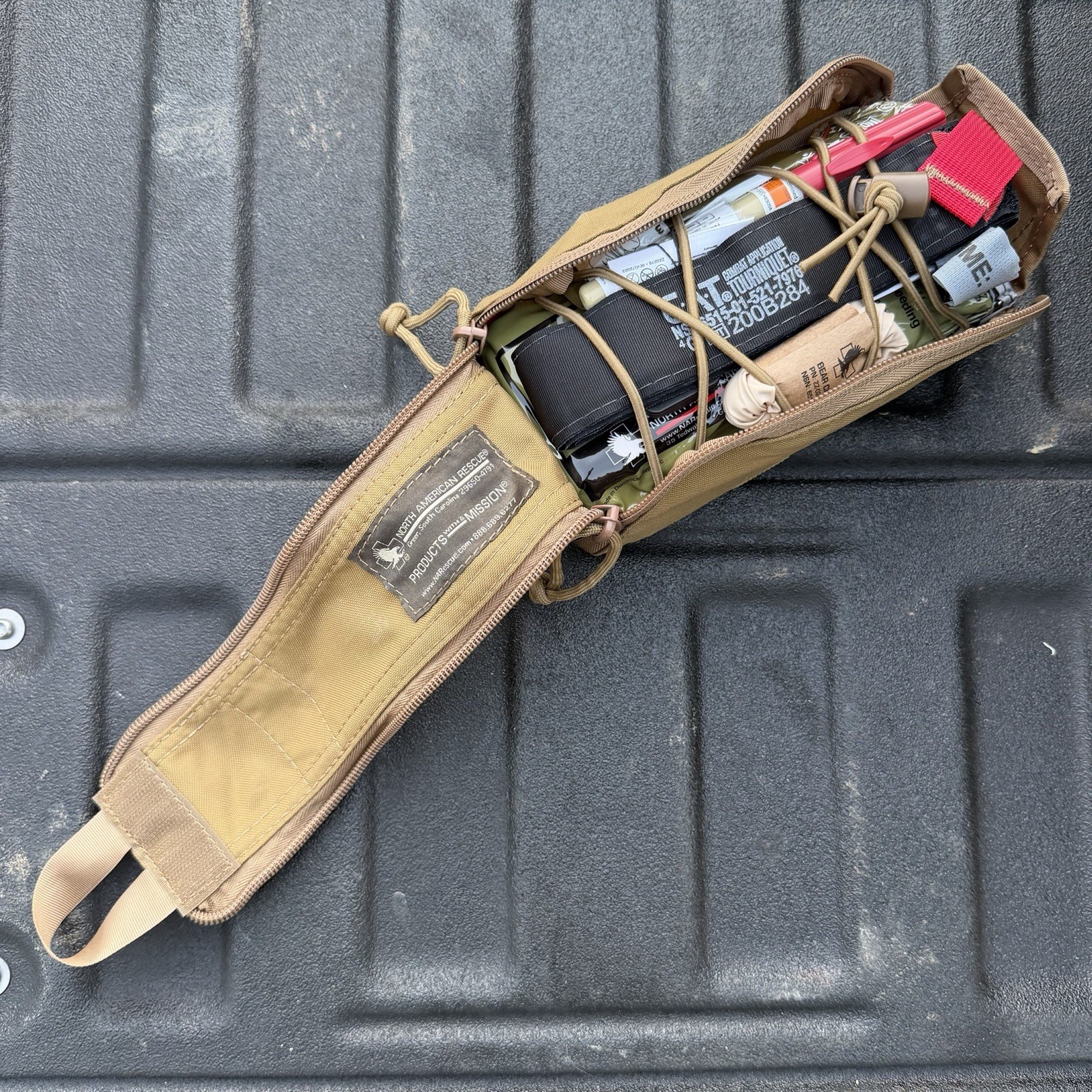 NAR Eagle IFAK w/ Combat Gauze Level & Advanced Level Supplies Medical Coyote