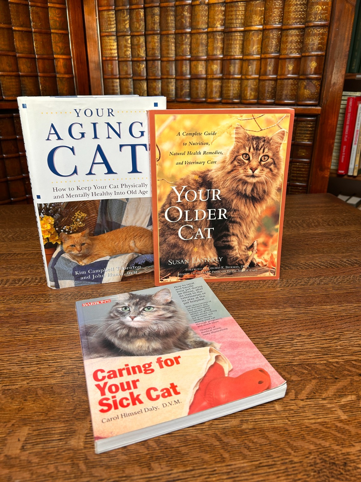 Caring for Your Older, Ageing, or Sick Cat, lot of 3; Daly, Easterly, Hamil