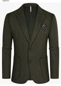 PJ PAUL JONES Sakko Herenblazer, sportief, klassiek, Britse blazer, 2 knopen, modern, gebreid blazer, kostuumjas voor mannen, S